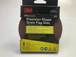 3M 33670 Precision Shaped Grain Flap Disc, 4-1/2" Diam 7/8" New. Price: $12.55.