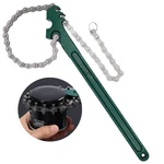 Jeemiter Heavy Duty Ratcheting Chain Wrench, 16 Inches Automotive Oil New. Price: $33.83.