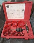 Mac Tools HS9596C 13-PIECE Hole Saw Kit / Incomplete Missing Pilot Bit Used. Price: $75.95.