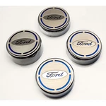 Cap Covers Orange Fury Solid Vinyl Ford Oval Inlay 4P 15-16 Mustang Chrome New. Price: $118.06.