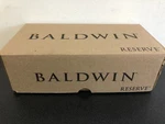 Baldwin PSSQUCRR150 Passage Square With Round Rose, Satin Nickel Finish Used. Price: $79.99.