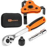 3-JAW Adjustable Oil Filter Wrench Set From 2-1/8 To 4-1/2 Inches Universal New. Price: $29.91.