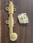 Emtek 8511US4 Surface Bolt: 12 Finishes, 3 Sizes (6", Satin Brass US4) Used. Price: $69.99.