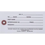 Brock Pre-printed White Polyart Tags 2 5/8IN X 1/4IN Metal Eyelet 1000 New. Price: $87.90.