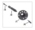New Genuine Vw Audi Vag Driveshaft Remover Threaded Bolt Tool T10520. Price: $376.49.