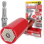 Red Dog Socket W/drill Adapter, Fits Most Nuts & Bolts, Use With 2 In., New. Price: $23.87.