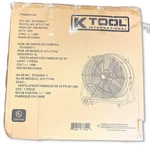 Tool International KTI-77740 24" Direct Drive Drum Fan Yellow Speed Wheels New. Price: $134.98.