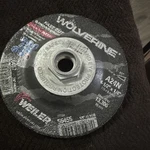 Weiler 804-56455 4-1/2X 1/4 T27 Grinding Wheel A24N 5/8-11 New. Price: $15.00.
