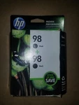 Hp 98 Black Ink Cartridge Double Box Two Pack Exp 2014 New. Price: $14.99.