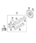 Genuine Mopar Hex Flange Head Bolt 68133287AA New. Price: $105.84.