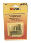 Carquest 1/4" Npt Swivel Hose Fitting Connector Flow Control 150 Psi Max S-657-2 New. Price: $15.10.