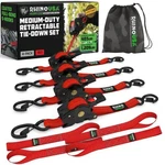 Rhinousa 1" 10' Retractable Ratchet Straps TD-RSRE1X10-RED New. Price: $79.90.