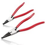 Leontool 2 Pcs Heavy Duty Lock Ring Pliers Set Flat Snap 8" & 11", Red New. Price: $37.99.