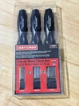 Craftsman Usa NO.9 36857 Forged Steel 3-PIECE Wood Chisel Set 1/2 3/4 Inch Used. Price: $30.00.
