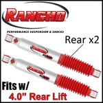 Rancho RS9000XL Rear Gas Shocks 2007-2013 Silverado Sierra 1500 Rwd W/4" Lift New. Price: $268.95.
