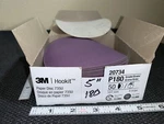 (50 Pcs) 5" Discs New 3M Hook 735U & Loop Sanding 20734 P180 Grit. Price: $13.29.