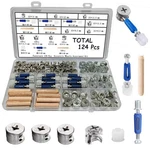 TAYFEIM124 Pcs Screws And Nuts,cam For Furniture Hardware Spar... New. Price: $18.42.