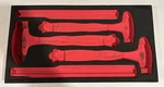 Snap On Tools Red Foam Tray For HBBD16 HBBD24 HBBD32 Piece Ball Peen Hammer Used. Price: $74.99.