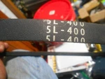 Mbl Three Star Belt 5L-400 Used. Price: $10.00.