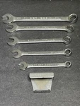 Servess Spain Set Of 5 Combination Open/box End Wrench W/holder Clip Used. Price: $12.98.