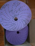 3M Cubitron Hookit Clean Sanding Abrasive 737U, 6 In, 240+, 50 Disc New. Price: $32.87.