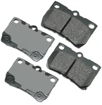 Akebono ACT1113 Proact Ultra Premium Ceramic Disc Brake Pad Kit , Grey New. Price: $63.74.