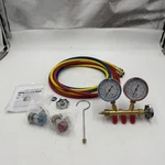 Robinair (48134A) R134 Brass Manifold, Hose Set And Service Couplers New. Price: $121.50.