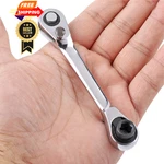 Justaus 1/4 Inch Mini Double Headed Ratchet Wrench 72 Tooth Drive Silver New. Price: $22.98.