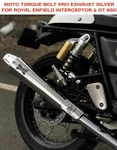 Moto Torque Bolt Pro Exhaust Silver Fit For Royal Enfield Interceptor & Gt 650 New. Price: $269.99.