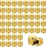 1/4 Flare Cap, Round Brass W/neoprene Ring Seal Hvac Valve CAPS(50 Yellow New. Price: $26.05.