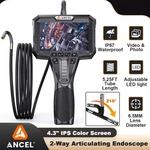 Ancel AN302 4.3" Industrial Endoscope Camera Inspection Articulating Borescope New. Price: $139.49.