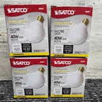 Satco Globe Light 40W G25 White Decorative Incandescent Bulb S3441 Pack New. Price: $25.00.