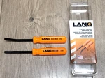 Lang 2PC Straight & Curved 5" Mini Pry Bar Set, Made The Usa #853-06-2ST New. Price: $25.10.