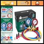 Hvac Manifold Gauge Set Brass Body, Explosion-proof Lens, 3FT Hoses, R410A/R32 New. Price: $73.79.