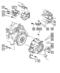 Genuine Mopar Hex Head Screw And Washer 6036455AA New. Price: $13.24.
