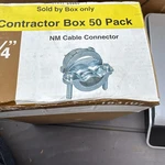 Sigma C-750 183107 Pro Connex 3/4" Non Metallic Clamp Cable Connector Pack Of New. Price: $16.99.