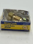 Brass Craft 1/4" Turn Angle Stop Valve 1/2" Comp Inlet Outlet G2CR09X New. Price: $18.95.