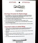 Mercedes Benz Sl Owners Spare Tire Wheel Change Label W107 W123 Instructions Used. Price: $23.99.