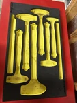 Snap-on Hi-viz Yellow Foam Tray Holds 6 Hammers, Fmh Used. Price: $99.00.