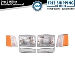 Headlights & Parking Corner Left Right Kit Set For 97-98 Grand Cherokee New. Price: $89.62.