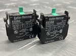 Cutler Hammer E22B2 Eaton Contact Block Ser. A1 600VAC Series (lot Of 2) Used. Price: $15.99.