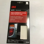 3M 03343 Clear 3.75" X 7.75" High Strength Tail Light Lens Repair Film New. Price: $11.99.