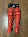 Adidas Pro Series 2.0 Baseball/softball Catchers Leg Guards 17" Red New. Price: $139.99.