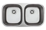 CMU3318-88 Stainless Steel Kitchen Sink, 33" 50/50 8" Deep, Brushed Matte Finish New. Price: $161.54.