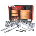 Epauto 47 Pieces 1/4-INCH And 3/8-INCH Drive Socket Set Onesize, Red, Silver New. Price: $76.99.