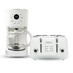 Haden Heritage 4 Slice Wide Slot Toaster & 12 Cup Coffee Maker, Ivory Chrome New. Price: $189.98.