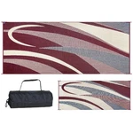 Patio Mat Reversible Graphic 8 X 20 Burgundy Black Camping Stylish New. Price: $129.99.