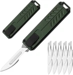 Automatic Retractable Utility Tool - Edc Pocket Box Cutter With 10PCS #23 Blades New. Price: $23.63.