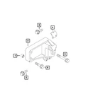 Genuine Mopar Dowel Transmission Bracket 68117010AA New. Price: $18.22.