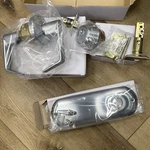 Cal-royal Jhil Series US26D Passage Lever Interconnected Lockset Door New. Price: $39.99.